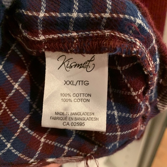 Kismet Plaid Shirt Size XXL - Picture 4 of 4